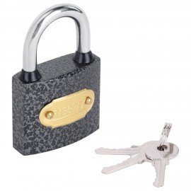 Замок навесной чугунный "Влагонепроницаемый", ширина 38 мм, полимерное покрытие, английский, 3 ключа, RABBITEX, 671296