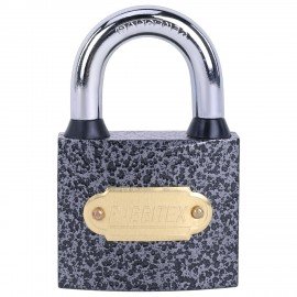 Замок навесной чугунный "Влагонепроницаемый", ширина 50 мм, полимерное покрытие, английский, 3 ключа, RABBITEX, 671297