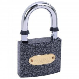 Замок навесной чугунный "Влагонепроницаемый", ширина 63 мм, полимерное покрытие, английский, 3 ключа, RABBITEX, 671298