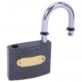 Замок навесной чугунный "Влагонепроницаемый", ширина 75 мм, полимерное покрытие, английский, 3 ключа, RABBITEX, 671299