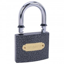 Замок навесной чугунный "Влагонепроницаемый", ширина 75 мм, полимерное покрытие, английский, 3 ключа, RABBITEX, 671299