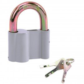 Замок навесной алюминиевый с пластиковым покрытием, ширина 70 мм, 3 ключа, RABBITEX (РАББИТЕКС), 671305