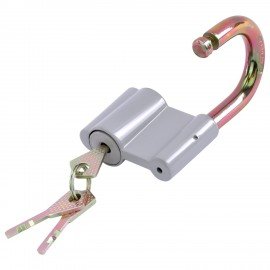 Замок навесной алюминиевый с пластиковым покрытием, ширина 70 мм, 3 ключа, RABBITEX (РАББИТЕКС), 671305