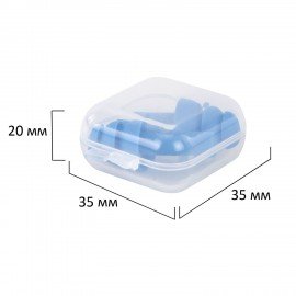 Беруши многоразовые термопластэластомерные без шнурка, 1 пара в контейнере, SNR 32 дБ, RABBITEX, 671316