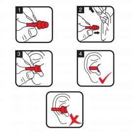 Беруши многоразовые термопластэластомерные без шнурка, 1 пара в контейнере, SNR 32 дБ, RABBITEX, 671316