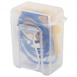 Беруши многоразовые силиконовые со шнурком, 1 пара в контейнере, SNR 37 дБ, RABBITEX, 671317