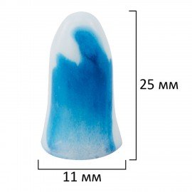 Беруши одноразовые полиуретановые двухцветные без шнурка, КОМПЛЕКТ 5 пар в контейнере, SNR 43 дБ, RABBITEX, 671318