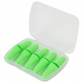 Беруши одноразовые пенополиуретановые без шнурка, КОМПЛЕКТ 5 пар в контейнере, SNR 43 дБ, RABBITEX, 671319