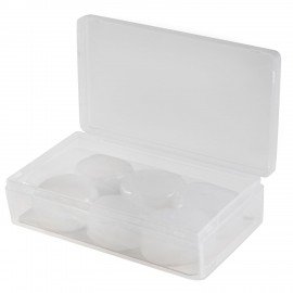 Беруши анатомические восковые из пластичного силикона, КОМПЛЕКТ 3 пары в контейнере, SNR 32 дБ, RABBITEX, 671320