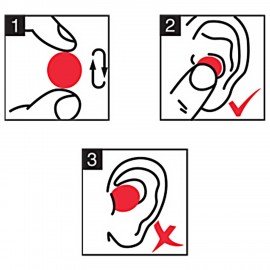 Беруши анатомические восковые из пластичного силикона, КОМПЛЕКТ 3 пары в контейнере, SNR 32 дБ, RABBITEX, 671320