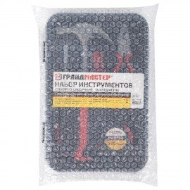 Набор инструментов столярно-слесарный, 14 предметов, пластиковый бокс, ГРАНДМАСТЕР, 671324