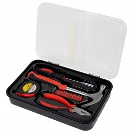 Набор инструментов столярно-слесарный, 14 предметов, пластиковый бокс, ГРАНДМАСТЕР, 671324