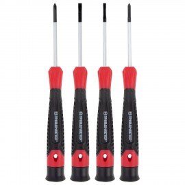 Набор отверток для точных работ SL/PH, 4шт, CrV, двухкомпонентные рукоятки, ГРАНДМАСТЕР, 671329