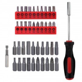 Набор инструментов столярно-слесарный, 40 предметов, пластиковый кейс, ГРАНДМАСТЕР, 671332