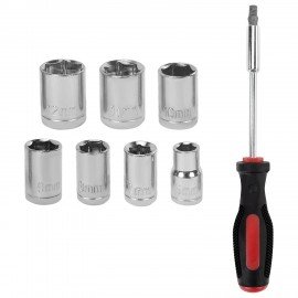 Набор инструментов универсальный, 51 предмет, пластиковый кейс, ГРАНДМАСТЕР, 671333