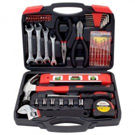 Набор инструментов универсальный, 51 предмет, пластиковый кейс, ГРАНДМАСТЕР, 671333