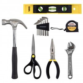 Набор инструментов столярно-слесарный, 25 предметов, пластиковый кейс, ГРАНДМАСТЕР, 671337