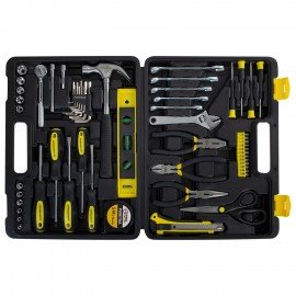 Набор инструментов универсальный, 60 предметов, пластиковый кейс, ГРАНДМАСТЕР, 671338