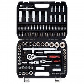 Набор инструментов для автомобиля, 108 предметов, пластиковый кейс, RABBITEX, 671339