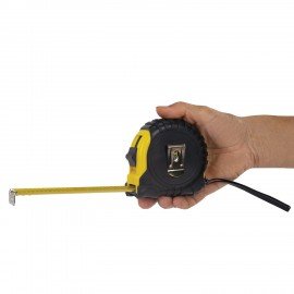 Рулетка измерительная 10м х 25мм,обрезиненный корпус, с фиксатором, RABBITEX Standard, 671351