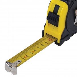 Рулетка измерительная 10м х 25мм,обрезиненный корпус, с фиксатором, RABBITEX Standard, 671351