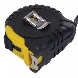 Рулетка измерительная 10м х 25мм,обрезиненный корпус, с фиксатором, RABBITEX Standard, 671351