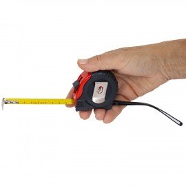 Рулетка измерительная 3м х 16мм, обрезиненный корпус, 3 фиксатора, RABBITEX Professional, 671356