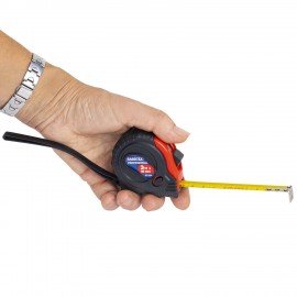 Рулетка измерительная 3м х 16мм, обрезиненный корпус, 3 фиксатора, RABBITEX Professional, 671356