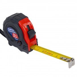 Рулетка измерительная 3м х 16мм, обрезиненный корпус, 3 фиксатора, RABBITEX Professional, 671356