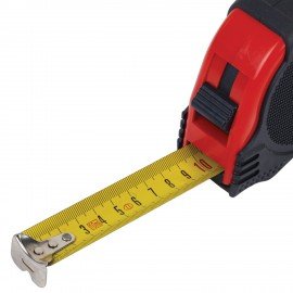 Рулетка измерительная 10м х 25мм, обрезиненный корпус, 3 фиксатора, RABBITEX Professional, 671359