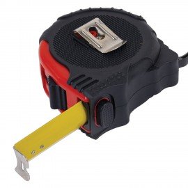 Рулетка измерительная 10м х 25мм, обрезиненный корпус, 3 фиксатора, RABBITEX Professional, 671359