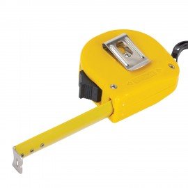 Рулетка измерительная 3 м х 16 мм, пластиковый корпус, с фиксатором, ГРАНДМАСТЕР Classic, 671360