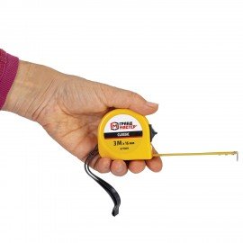 Рулетка измерительная 3 м х 16 мм, пластиковый корпус, с фиксатором, ГРАНДМАСТЕР Classic, 671360