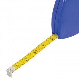 Рулетка-брелок, 2 м х 6 мм, пластиковый корпус, ГРАНДМАСТЕР, 671364