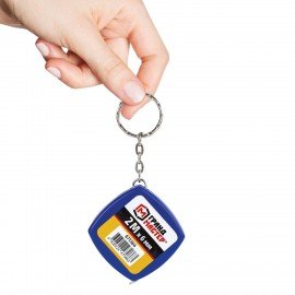 Рулетка-брелок, 2 м х 6 мм, пластиковый корпус, ГРАНДМАСТЕР, 671364