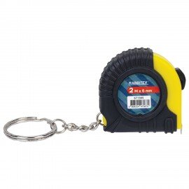 Рулетка-брелок 2м х 8мм, обрезиненный корпус, RABBITEX, 671365
