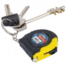Рулетка-брелок 2м х 8мм, обрезиненный корпус, RABBITEX, 671365