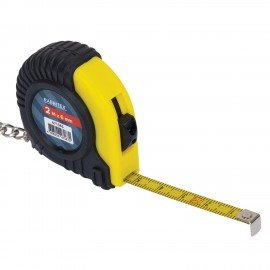 Рулетка-брелок 2м х 8мм, обрезиненный корпус, RABBITEX, 671365