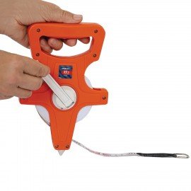 Рулетка геодезическая 20м х 13мм, лента фибергласс, открытый корпус, RABBITEX, 671366