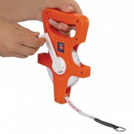 Рулетка геодезическая 20м х 13мм, лента фибергласс, открытый корпус, RABBITEX, 671366