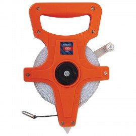 Рулетка геодезическая 30м х 13мм, лента фибергласс, открытый корпус, RABBITEX, 671367