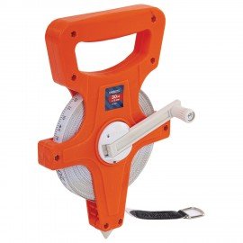 Рулетка геодезическая 30м х 13мм, лента фибергласс, открытый корпус, RABBITEX, 671367