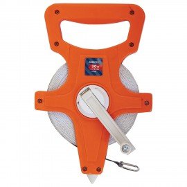 Рулетка геодезическая 30м х 13мм, лента фибергласс, открытый корпус, RABBITEX, 671367