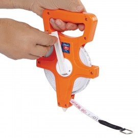 Рулетка геодезическая 30м х 13мм, лента фибергласс, открытый корпус, RABBITEX, 671367