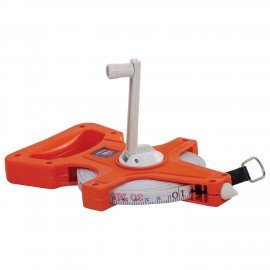 Рулетка геодезическая 30м х 13мм, лента фибергласс, открытый корпус, RABBITEX, 671367