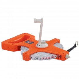 Рулетка геодезическая 50м х 13мм, лента фибергласс, открытый корпус, RABBITEX, 671368