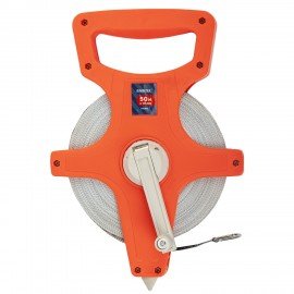 Рулетка геодезическая 50м х 13мм, лента фибергласс, открытый корпус, RABBITEX, 671368