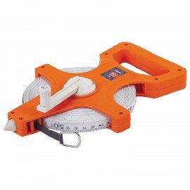 Рулетка геодезическая 50м х 13мм, лента фибергласс, открытый корпус, RABBITEX, 671368