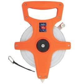 Рулетка геодезическая 50м х 13мм, лента фибергласс, открытый корпус, RABBITEX, 671368