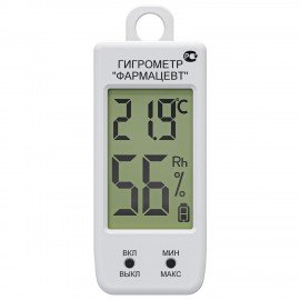 Гигрометр-термометр электронный ФАРМ-СИБ ТМФЦ-100 с поверкой РФ, шк 19503